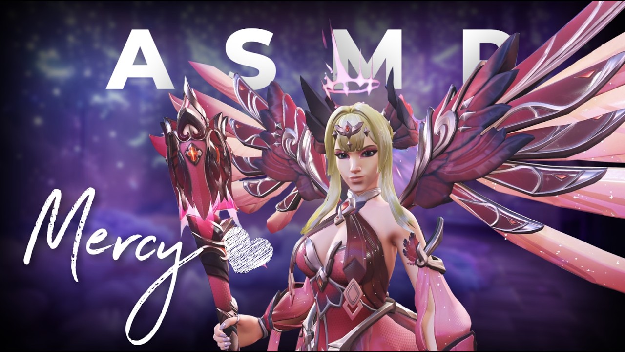♡ REACTING to the NEW UPDATE! + Overwatch ASMR ♡︎ Mercy ♡︎ QP-Stadium ♡(Normal talking & Whispering)