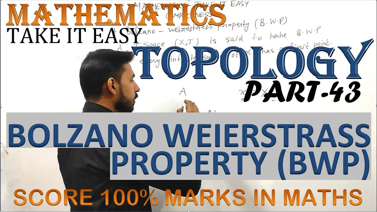 Bolzano Weierstrass property/ Most important theorem/ Topological space/ M.sc maths by Vibhor tyagi