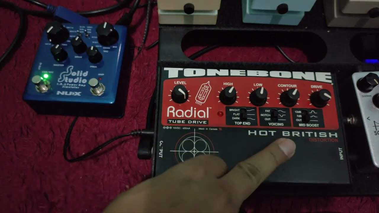 tes tes Radial Tonebone Hot British Tube Distortion Pedal