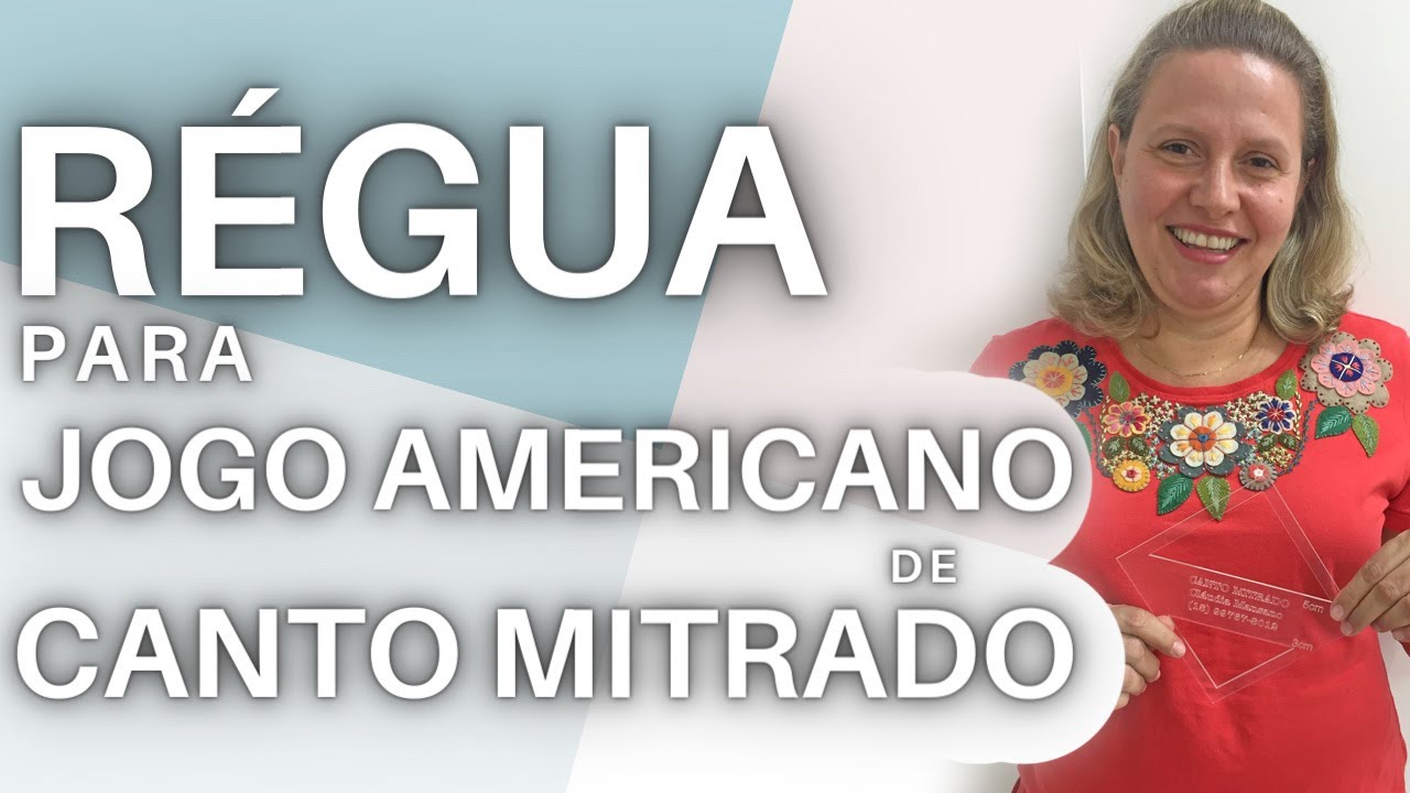 RÉGUA PARA JOGO AMERICANO DE CANTO MITRADO