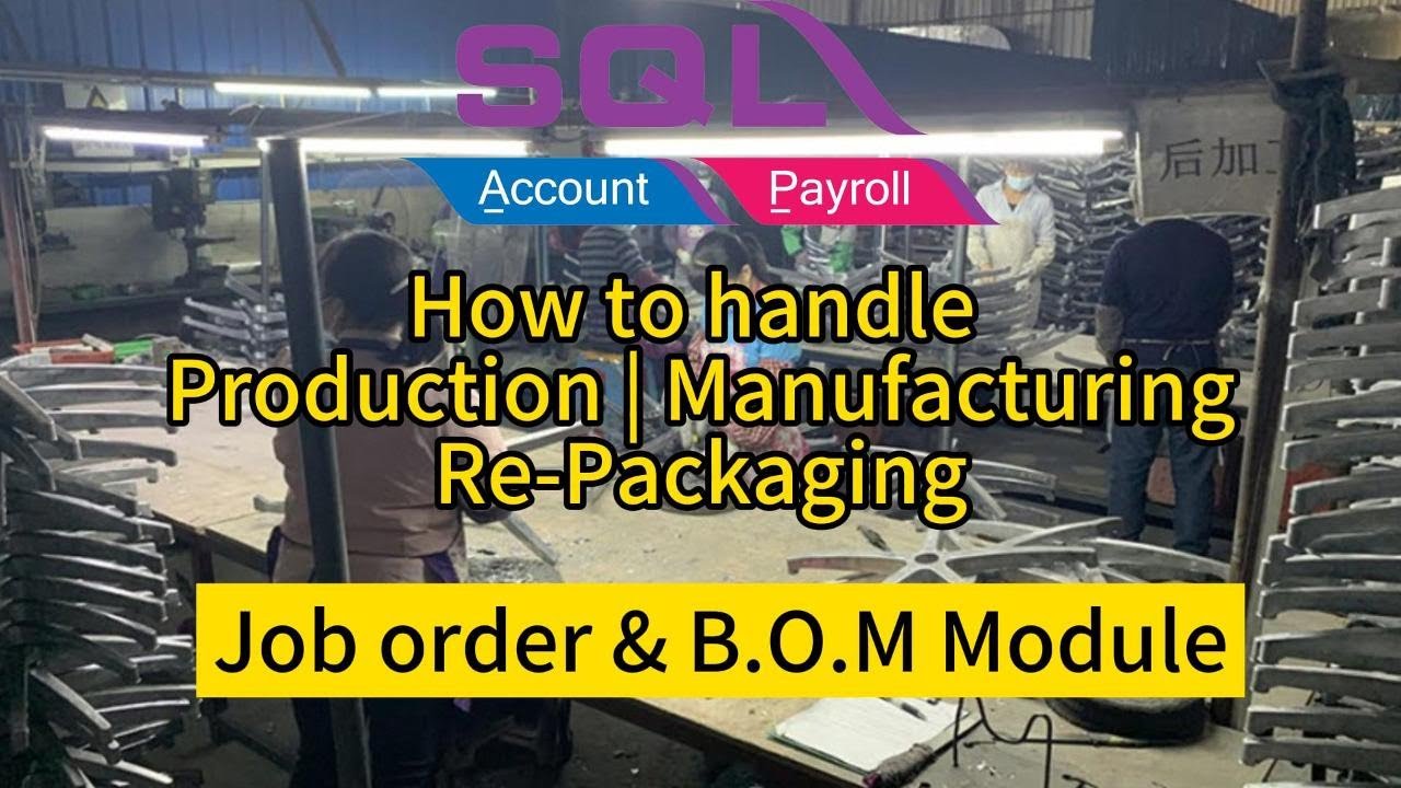 SQL Accounting Software-Job Order and BOM Module