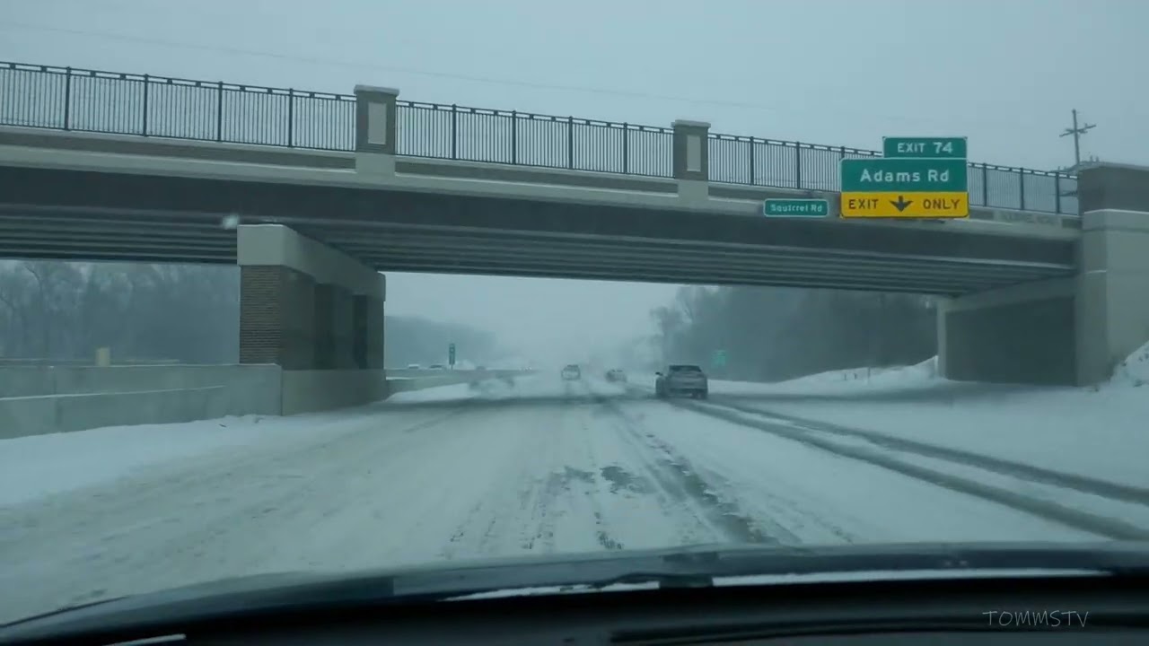 Just Sound of the Road - South on I-75 from Pontiac, Michigan