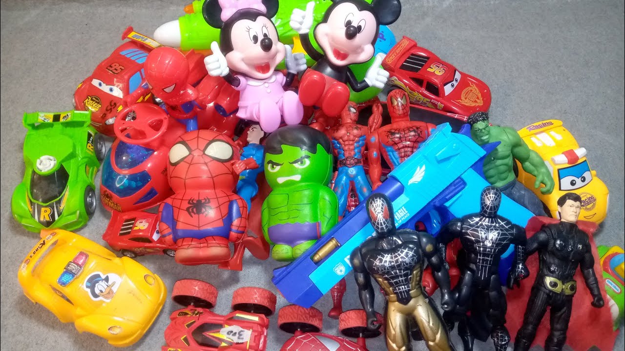 Marvel Toy Series Unboxing, Popular Spider-Man Toy Car, Marvel Popular Action Toy Gun