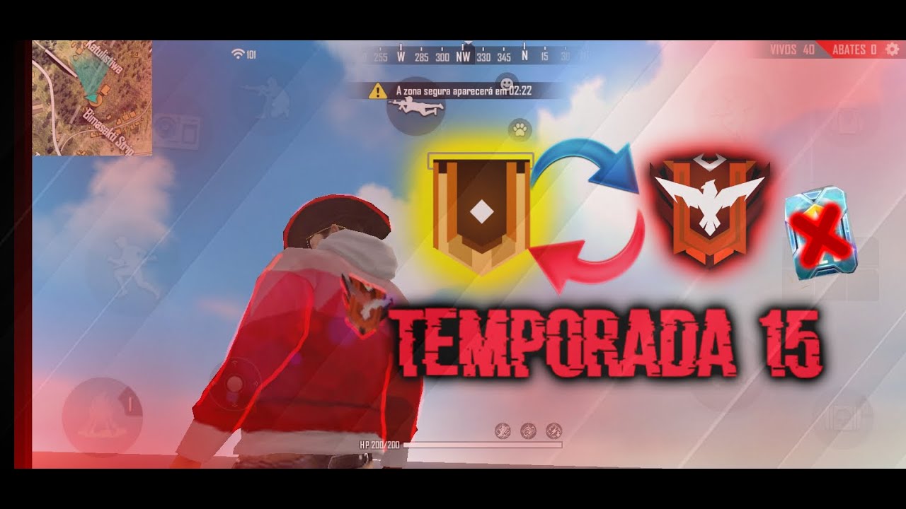 DO OURO AO MESTRE (TEMPORADA 15)FREE FIRE MOBILE