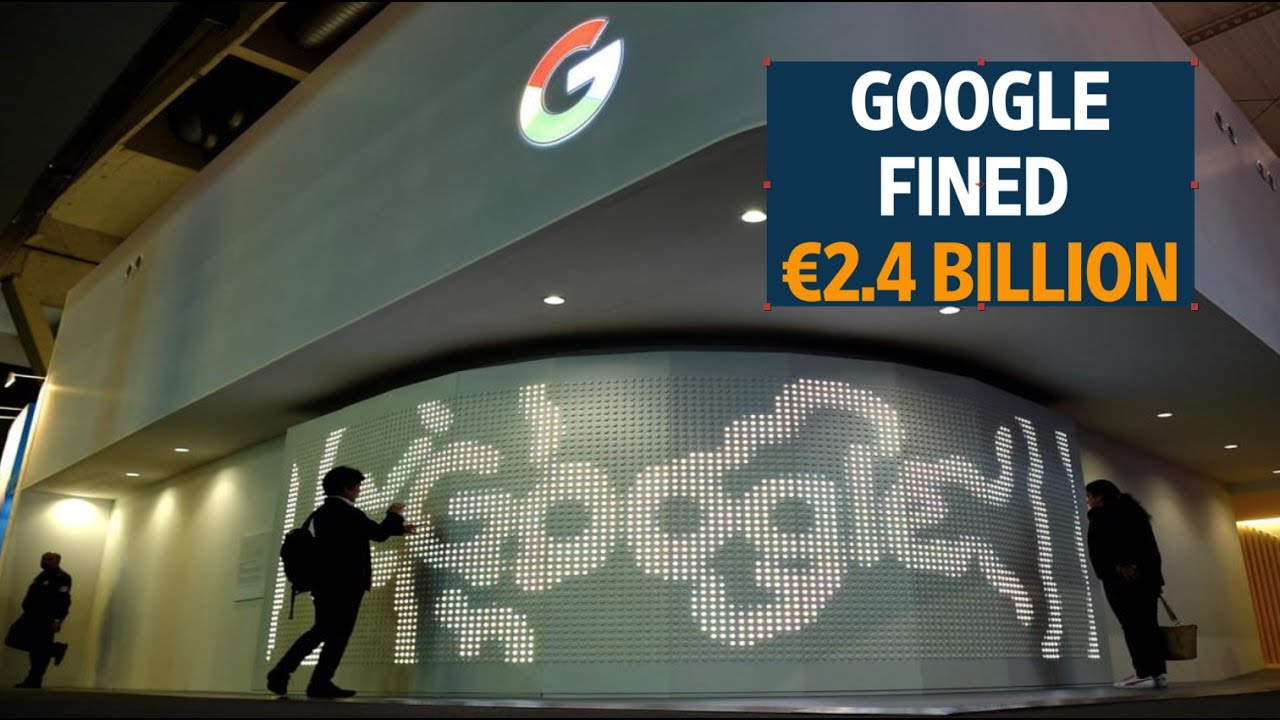 EU fines Google a record &euro;2.4 billion