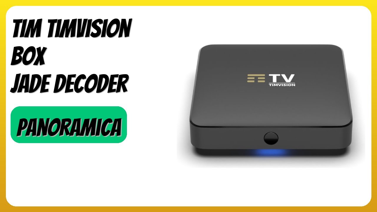 RECENSIONE (2026) : TIM TimVision Box Jade Decoder. DETTAGLI