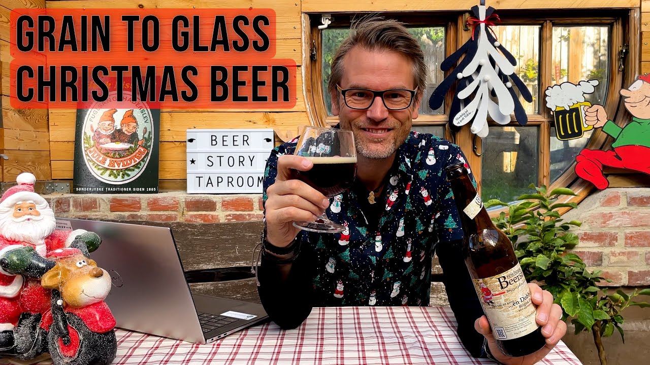How to brew a great Christmas Beer - Grain to glass video belgian dubbel with spices - full recipe