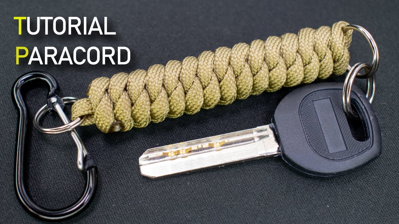 Llavero paracord fácil de hacer | nudo cola de cascabel | Accesorios y materiales en la descripción
