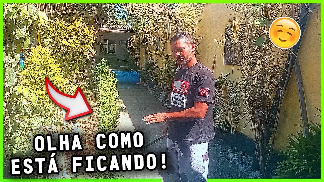MOSTRANDO E FAZENDO A LIMPEZA DO MEU JARDIM! Olha como Est&aacute; FICANDO!