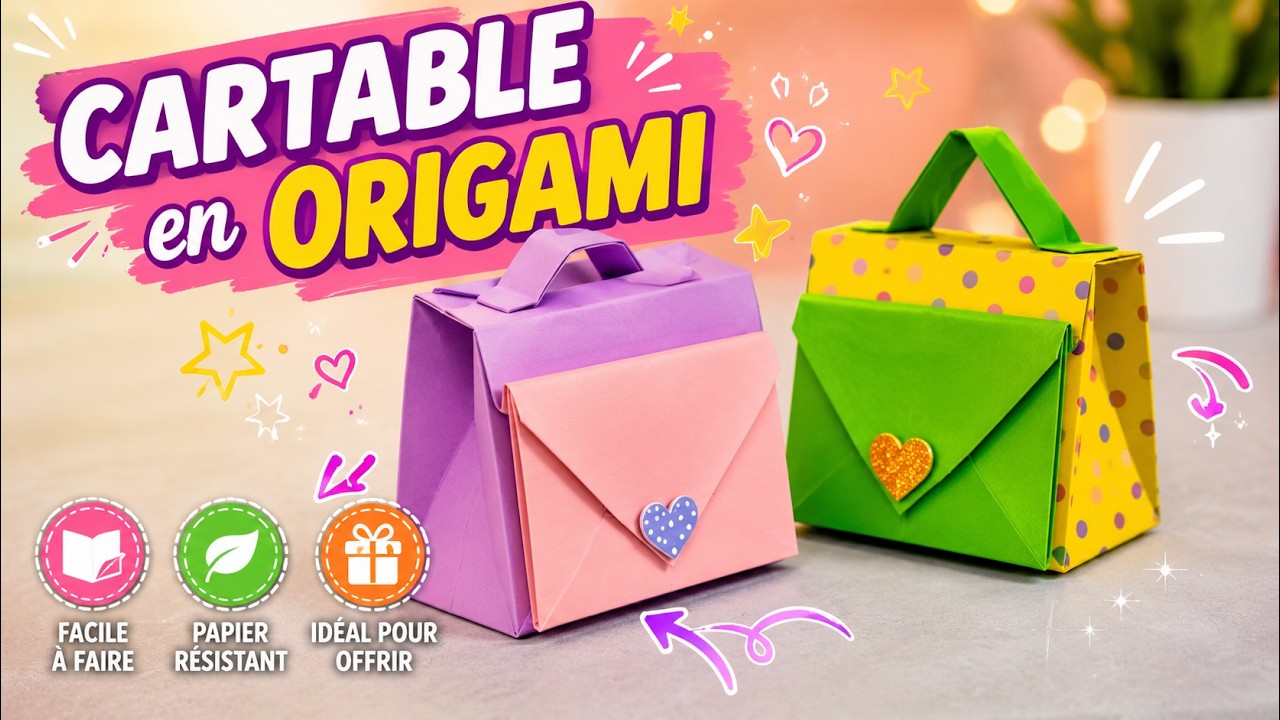 Comment faire un mini sac en origami🎒