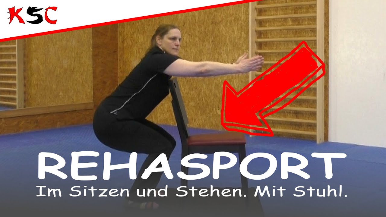 #KSC #Rehasport - Rehasport 25 Minuten - Im Sitzen und Stehen. Mit Stuhl.
