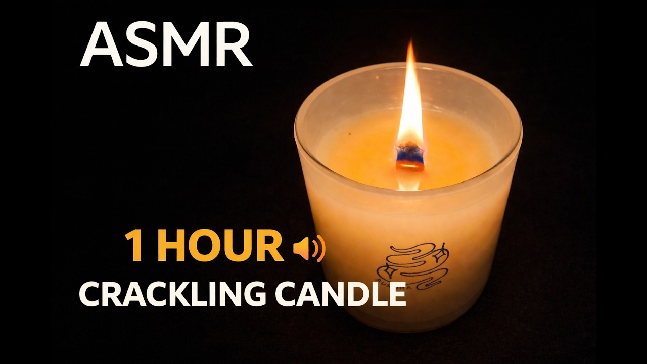 Crackling Candle Sounds ASMR for Sleep (1 Hour)