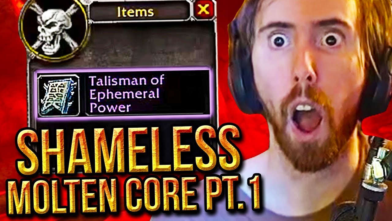 Asmongold FIRST Molten Core Run With His Level 60 Warlock - PART 1 - Classic WoW