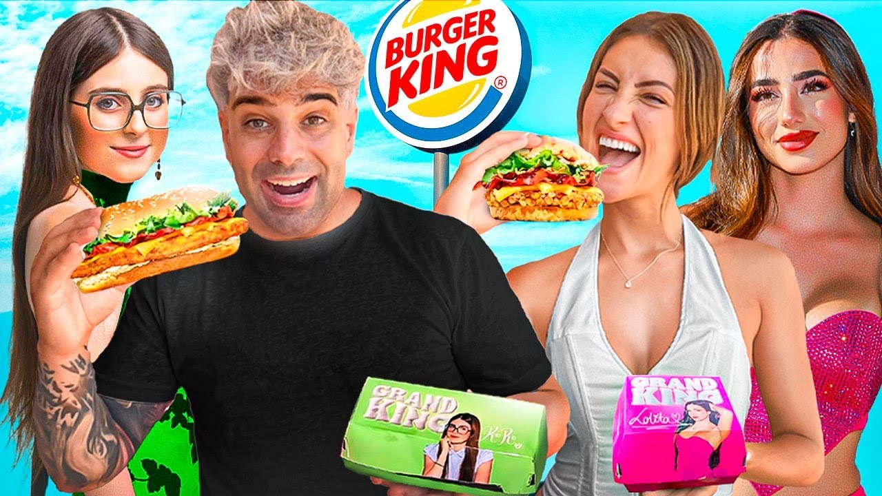 PROBAMOS los MENÚS del BURGER KING de INFLUENCERS! 🍔