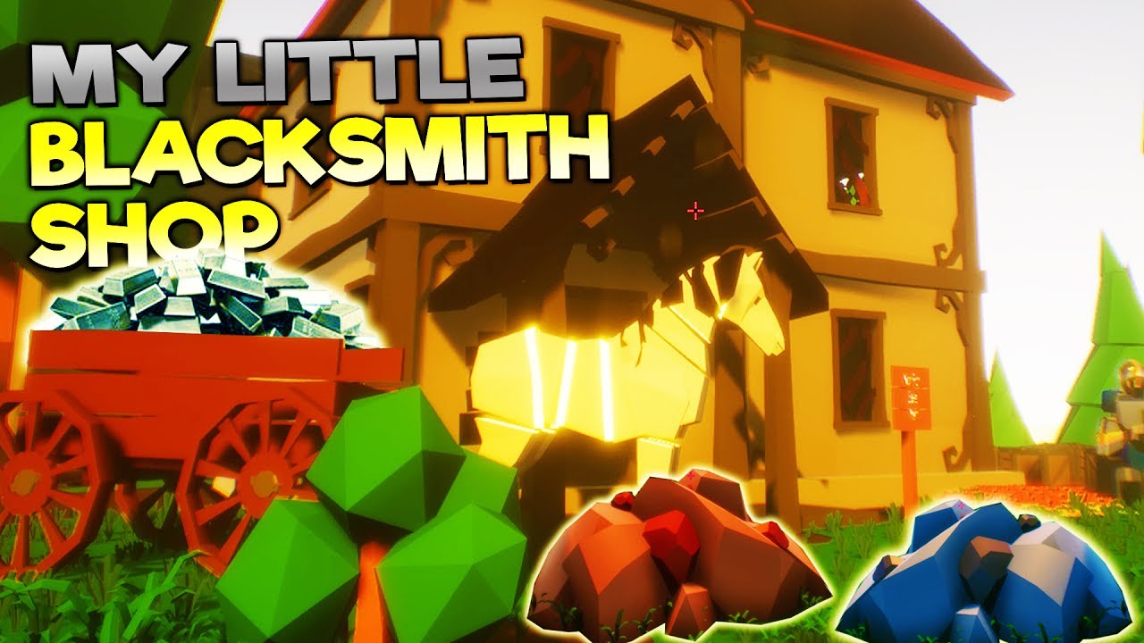 SECRET HIDDEN ORE FOUND BY ABANDONED HOUSE! - My Little Blacksmith Shop Update Gameplay