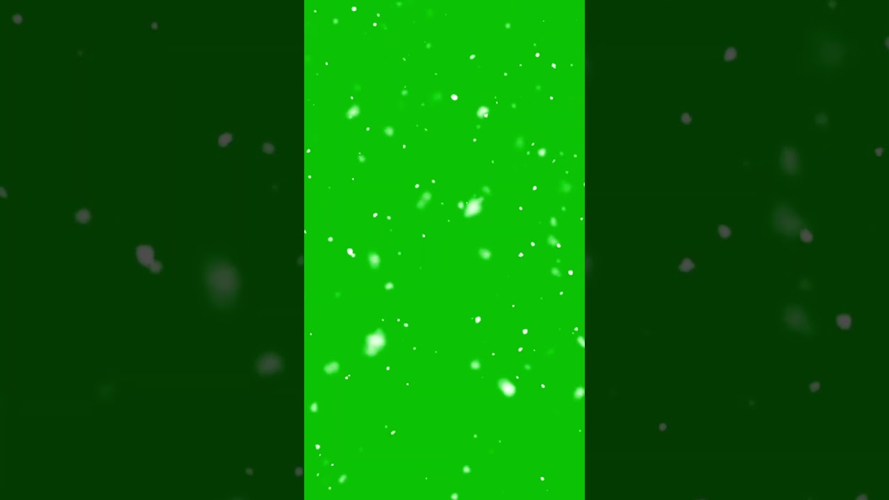 Loop able Green Screen Snowfall
