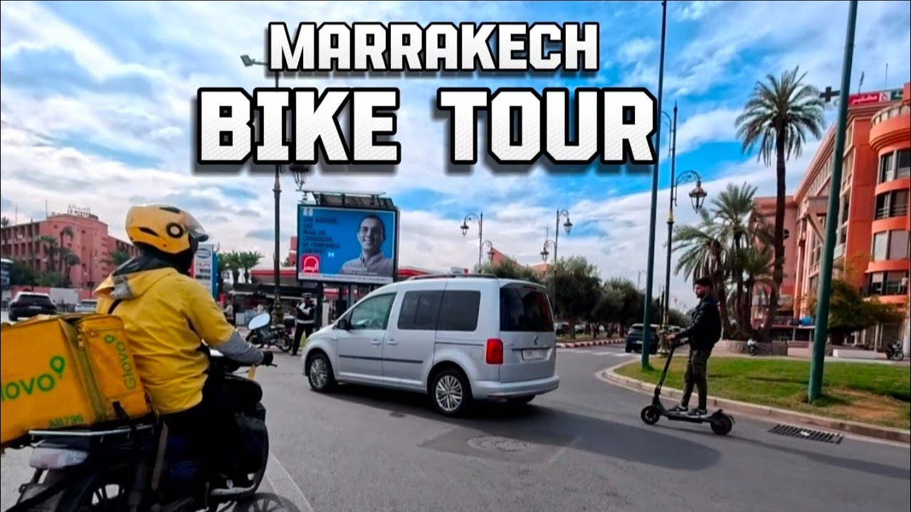 Bike Tour Through the Streets of Marrakech, Morocco 🇲🇦 | 4K POV