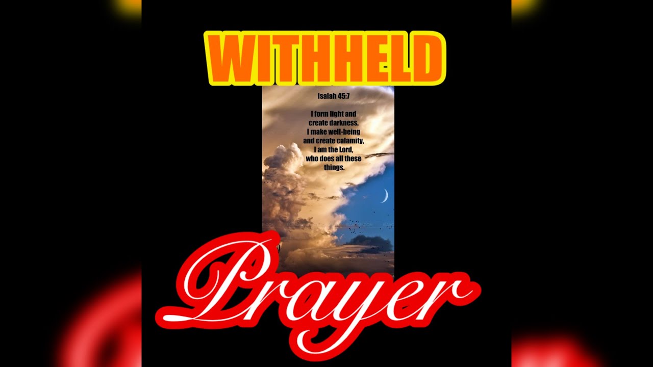 Prayer- WITHHELD (Official Audio) (prod. @prodbycloud) (Lyrics in Description)
