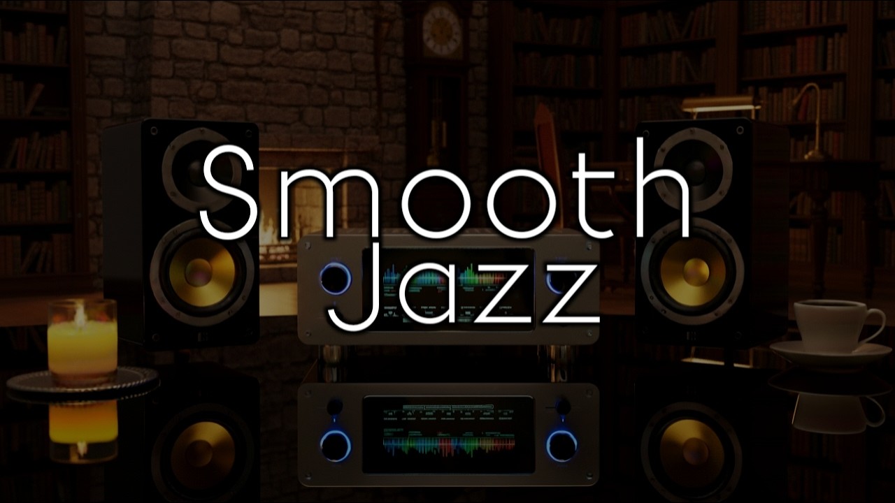 Relaxing Smooth Jazz Saxophone 🎷 Cozy Coffee Shop Ambience for Study, Work & Relax