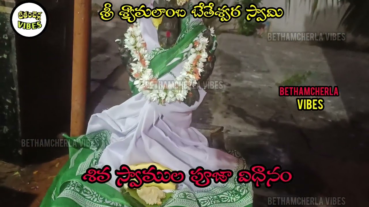 శ్రీ శ్యామలాంబ బేతేశ్వర స్వామి శివ స్వాముల పూజ విధానం 