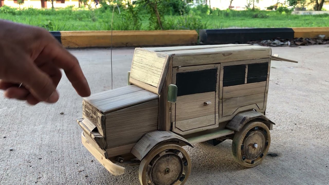 DIY  Toy How To Make Car With Bamboo !Bamboo DIY