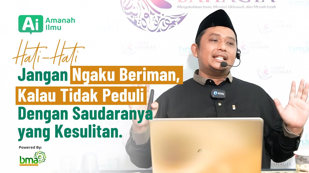 Tanda Beriman Itu Ketika Kita Peduli dengan Kesulitan Orang Lain | Ustaz Irfan Taju Salathin