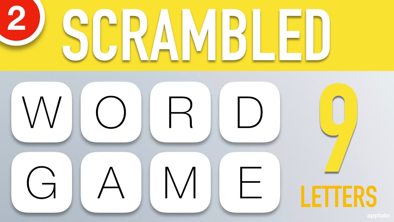 Scrambled Word Games Vol. 2 - Guess the Word Game (9 Letter Words)