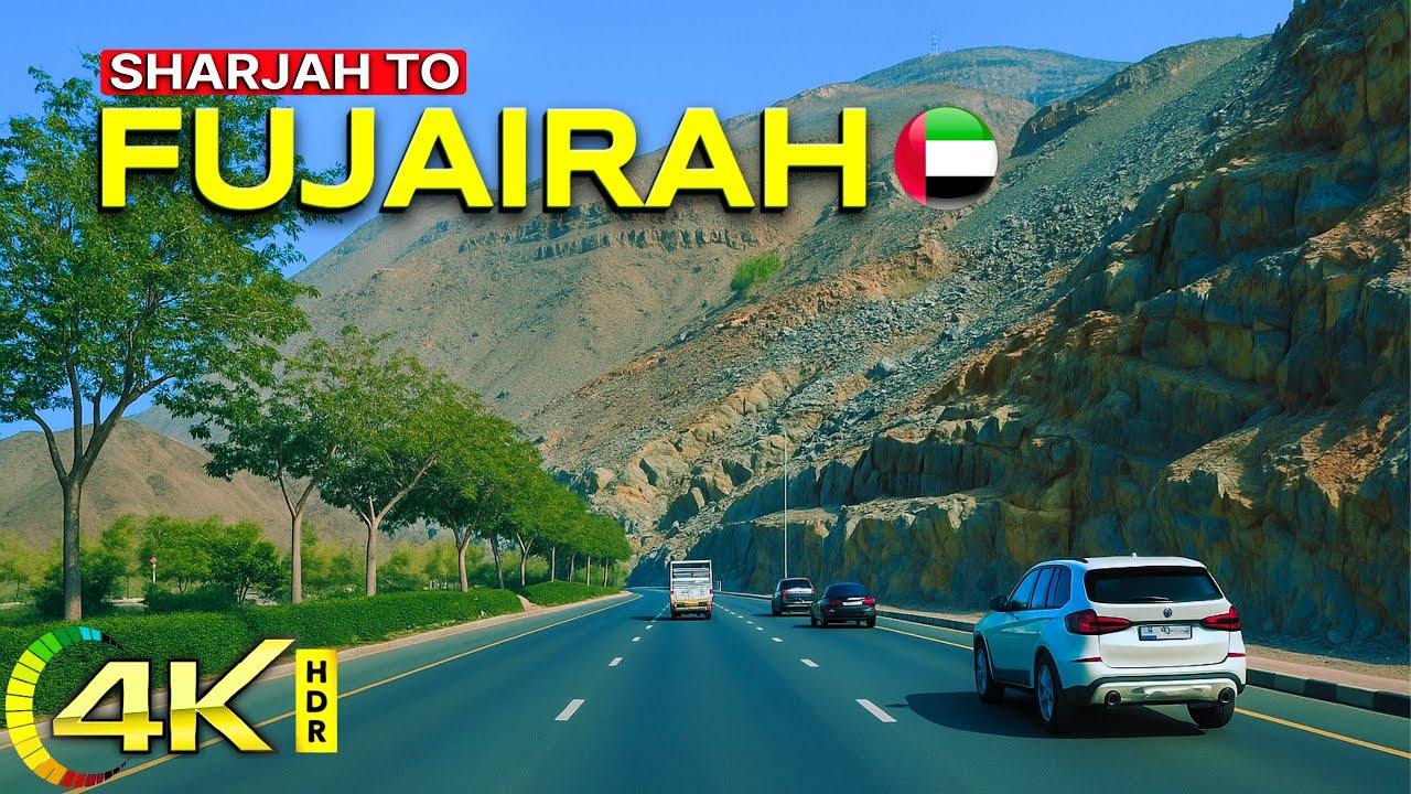 [4K] Epic UAE Scenic Drive 🌄 Sharjah Central Souk to 𝐅𝐔𝐉𝐀𝐈𝐑𝐀𝐇 Corniche 🇦🇪 | الشارقة إلى الفجيرة 🌴
