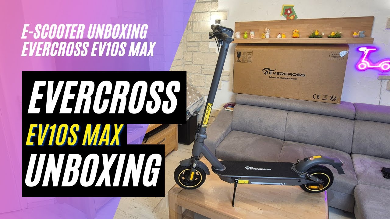 🛴 Evercross EV10S MAX 🎁 Unboxing und Probefahrt (48V, 27AH, 500W)