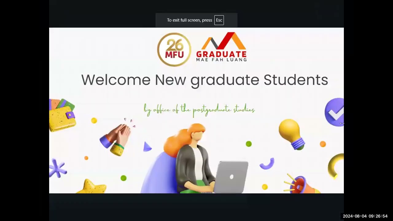 New graduate students Orientation 2024