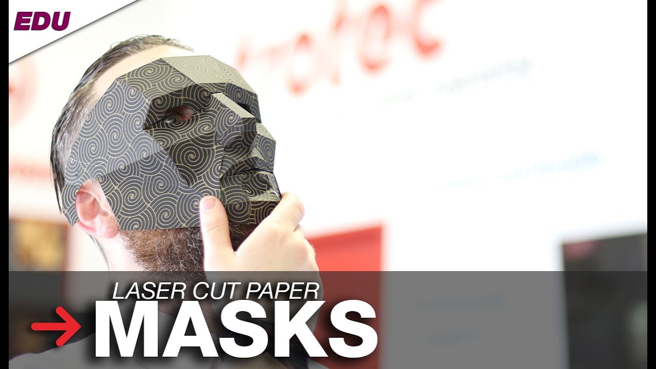 Laser Cut Paper Masks | Mask Papercraft | Drama Project Idea