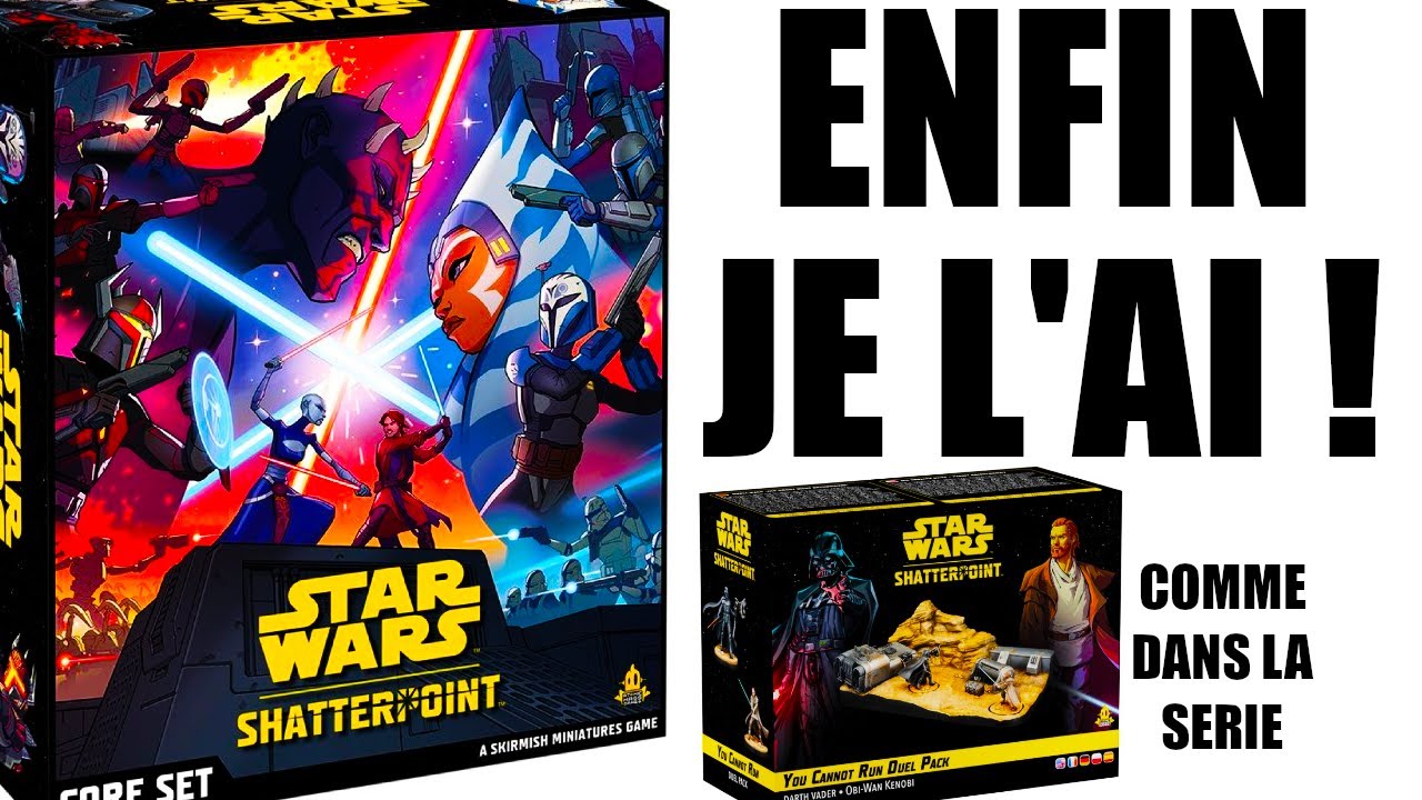 STAR WARS SHATTERPOINT ! J'AI ENFIN RECU LE JEU, QUE VALENT LES FIGURINES ? QUALITÉ GW OU MOINS ?