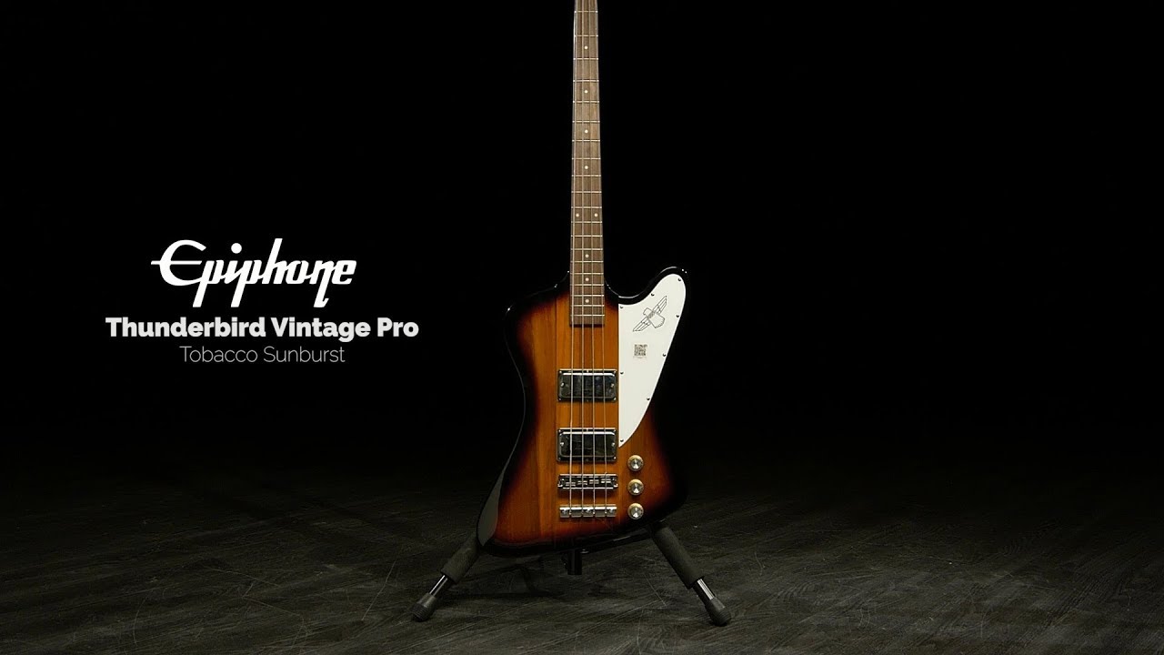 Epiphone Thunderbird Vintage Pro Bass, Tobacco Sunburst | Gear4music demo