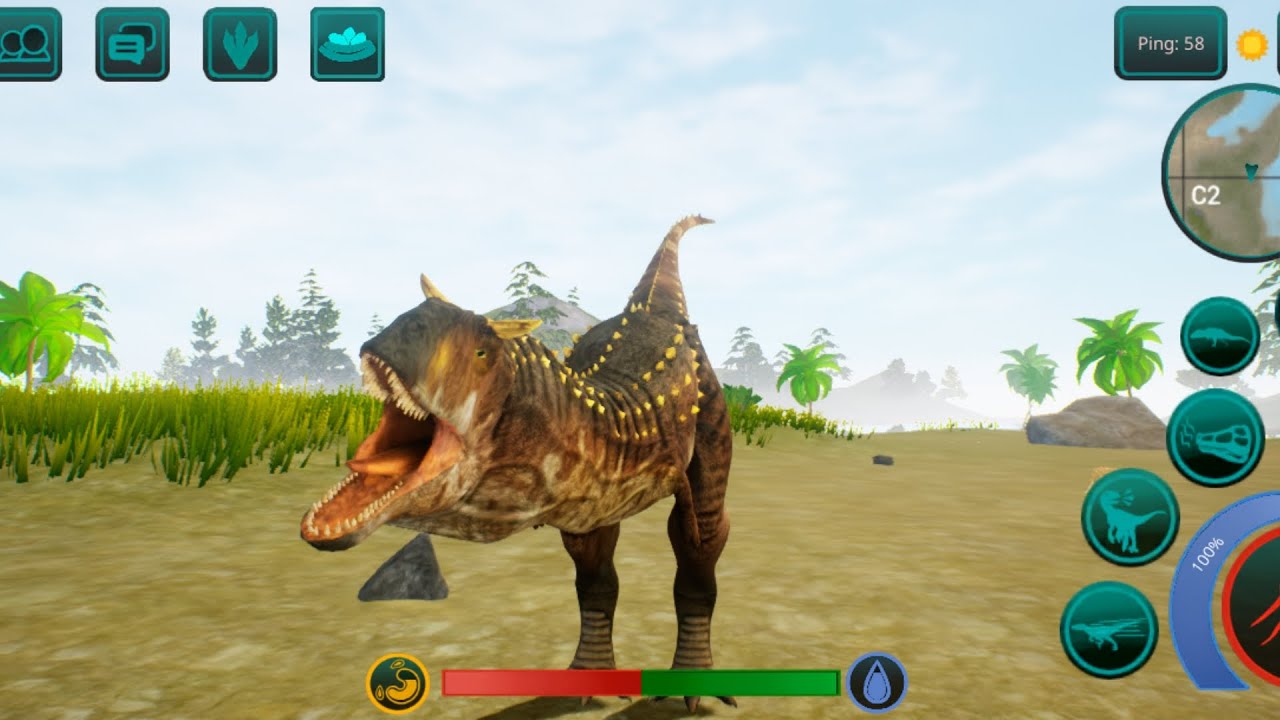 Gamplay de carnotaurus🦖 | the cursed isle