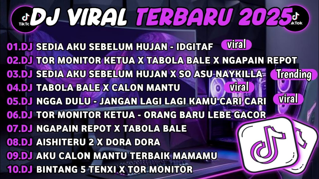DJ TIKTOK TERBARU 2025||DJ SEDIA AKU SEBELUM HUJAN🎵DJ TOR MONITOR KETUA X TABOLA BALE FULL ALBUM 