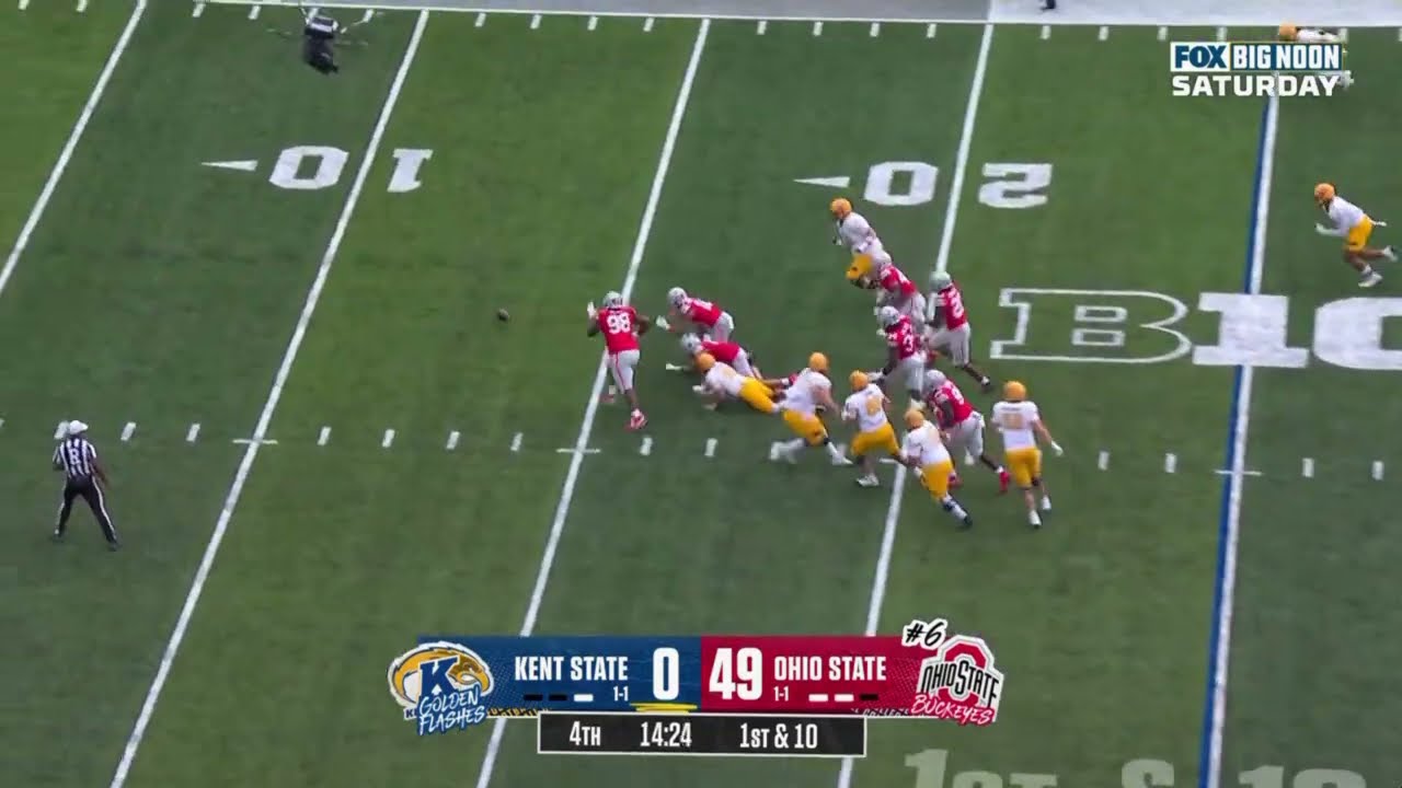 Jamir Perez SCOOP AND SCORE vs. Kent St. | Ohio State Football