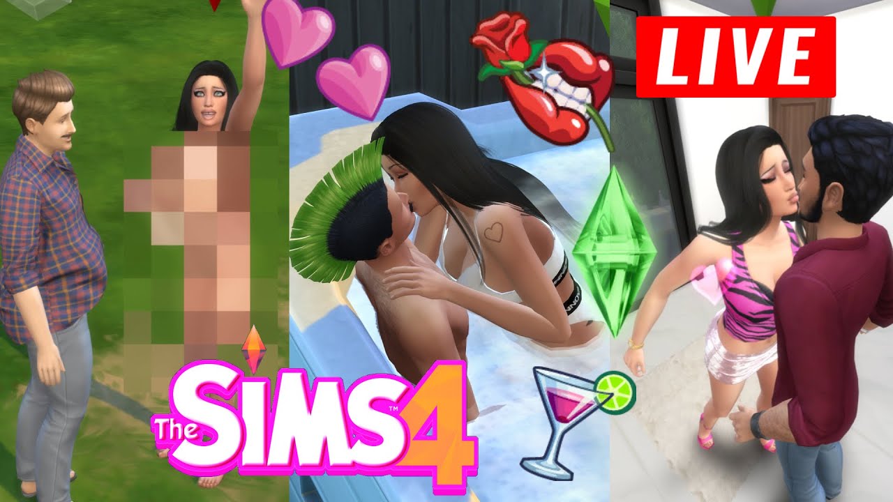 gramy w The sims 4  LIVE gramy rodziną Serducho 😍😭