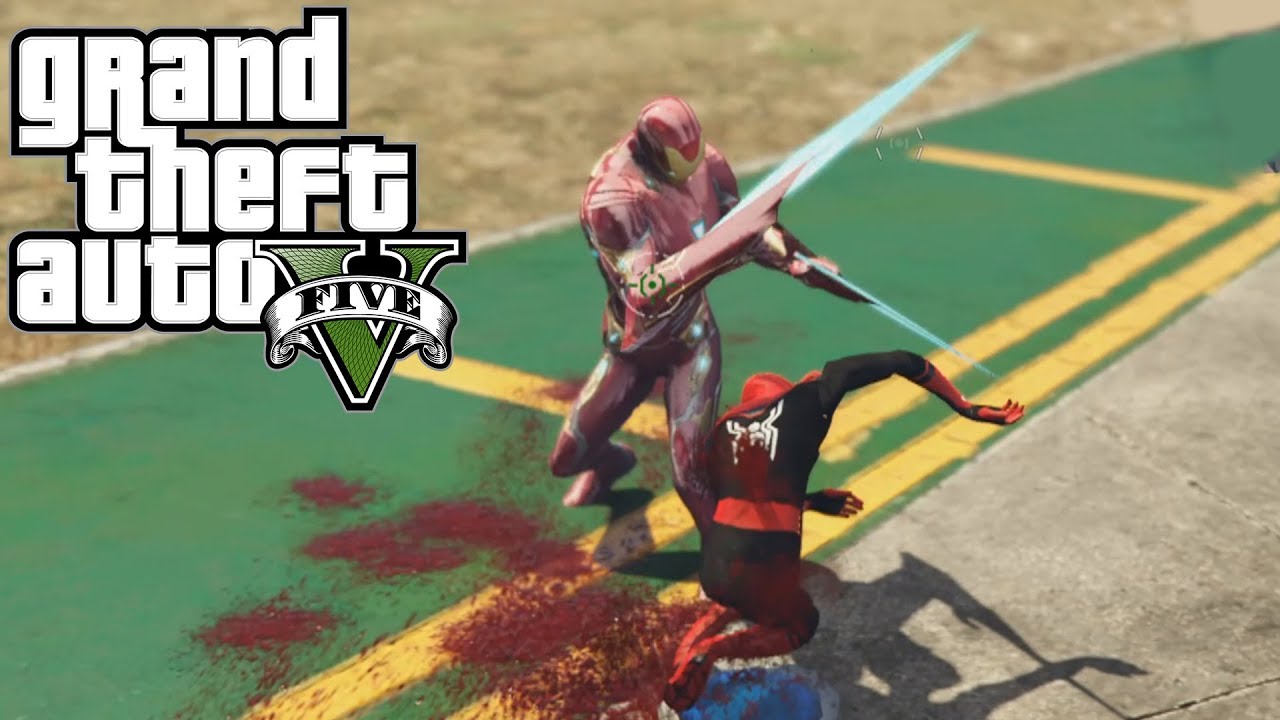 NUEVO IRON MAN VS SPIDER MAN GTA 5 MODS