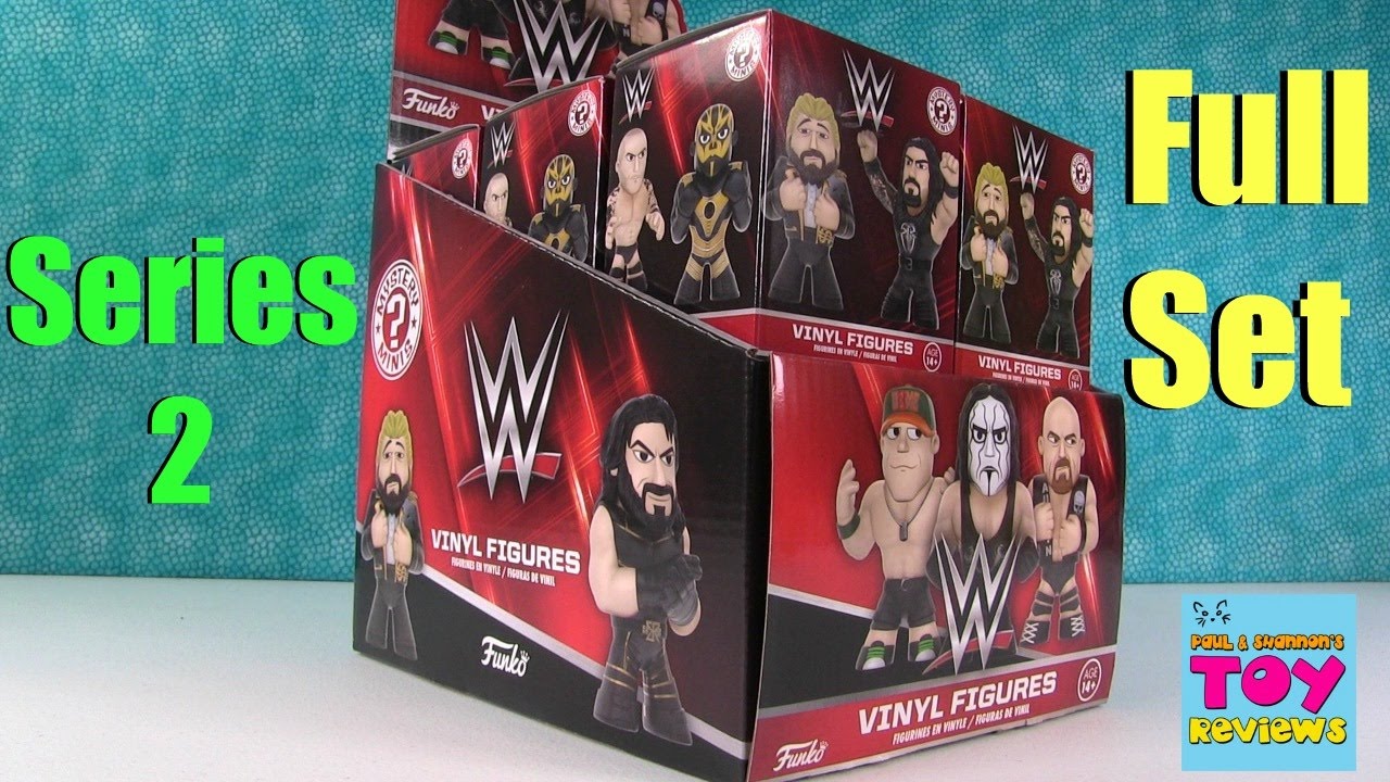 Распаковка скрытой упаковки Funko серии 2 Mystery Minis WWE Wrestling | PSToyReviews