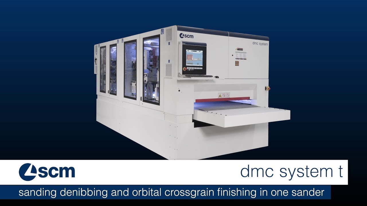 scm dmc system t - sanding denibbing and orbital crossgrain finishing in one sander