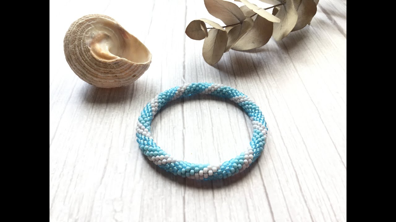 Connecting thread in bead crochet, bead crochet tutorial, beginner jewelry tutorial, jewelry diy