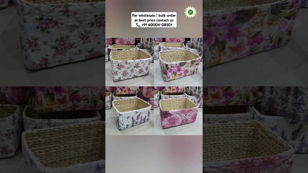 Kauna grass basket for diwali gift❤&zwj;🔥#wholesale #shorts #trending #bestprice #handcrafted #decoupage