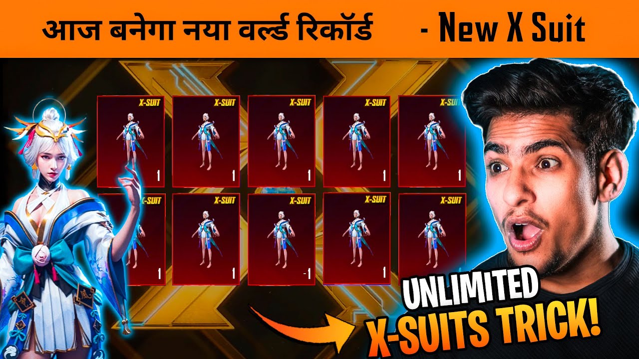🔥OMG! I got Free X-Suit trick - Worlds Record Crate Opening GALADARIA X-SUIT in BGMI