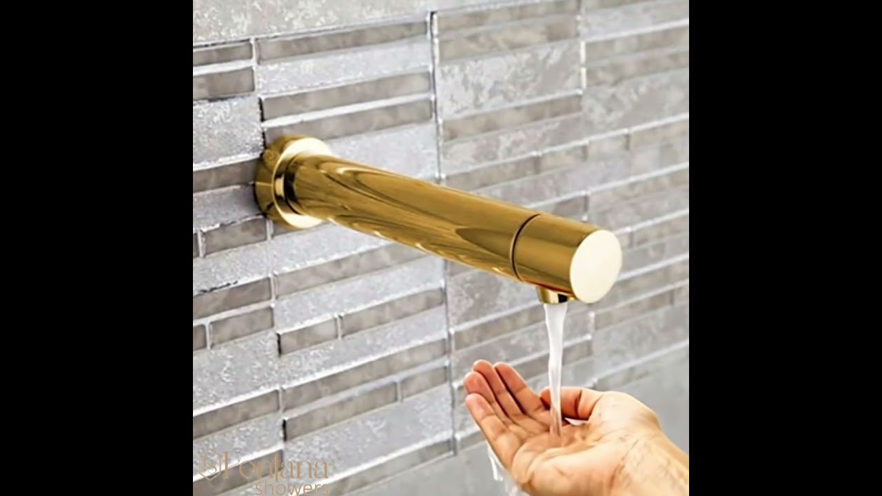 Fontana Le Havre&trade; Edition Gold Wall Mount Sensor Faucet FS-9824G
