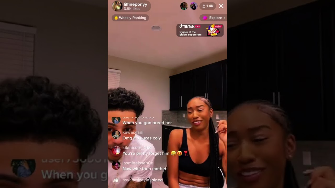 Лукас Коли и Эмбер в прямом эфире в TikTok ❤️