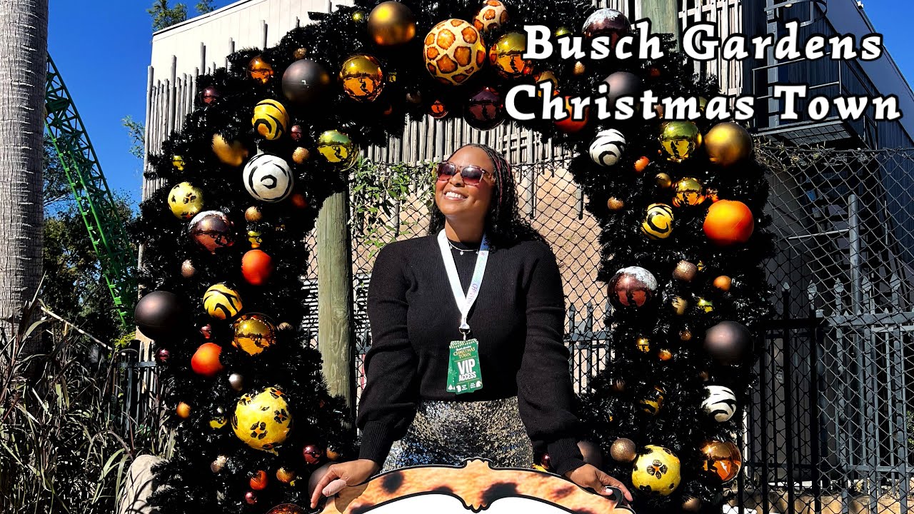 My First Time at Busch Gardens 🤩🐘🎢🐆🎄Day 4 #vlogmas