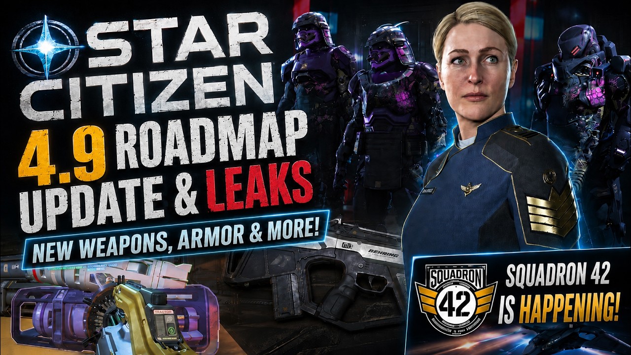 Squadron 42 October event! + Alpha 4.9 LEAKS (Plus Live & Roadmap Update) | Star Citizen