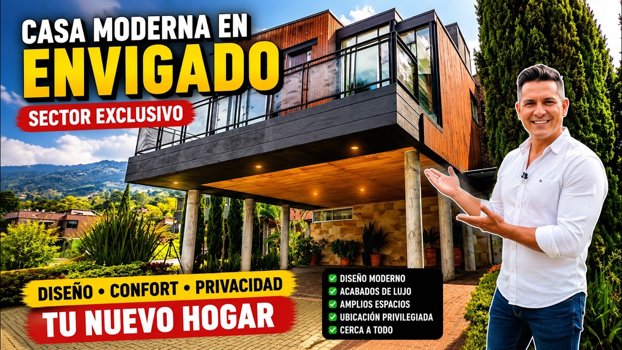 ESTA CASA con Jardines Es un Paraiso para tu FAMILIA, Envigado COLOMBIA. $2.400MM