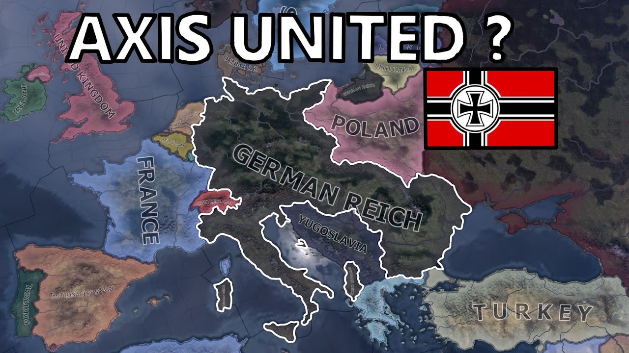 What If The Axis Was United? Hoi4 Timelapse (1939 - 1949)