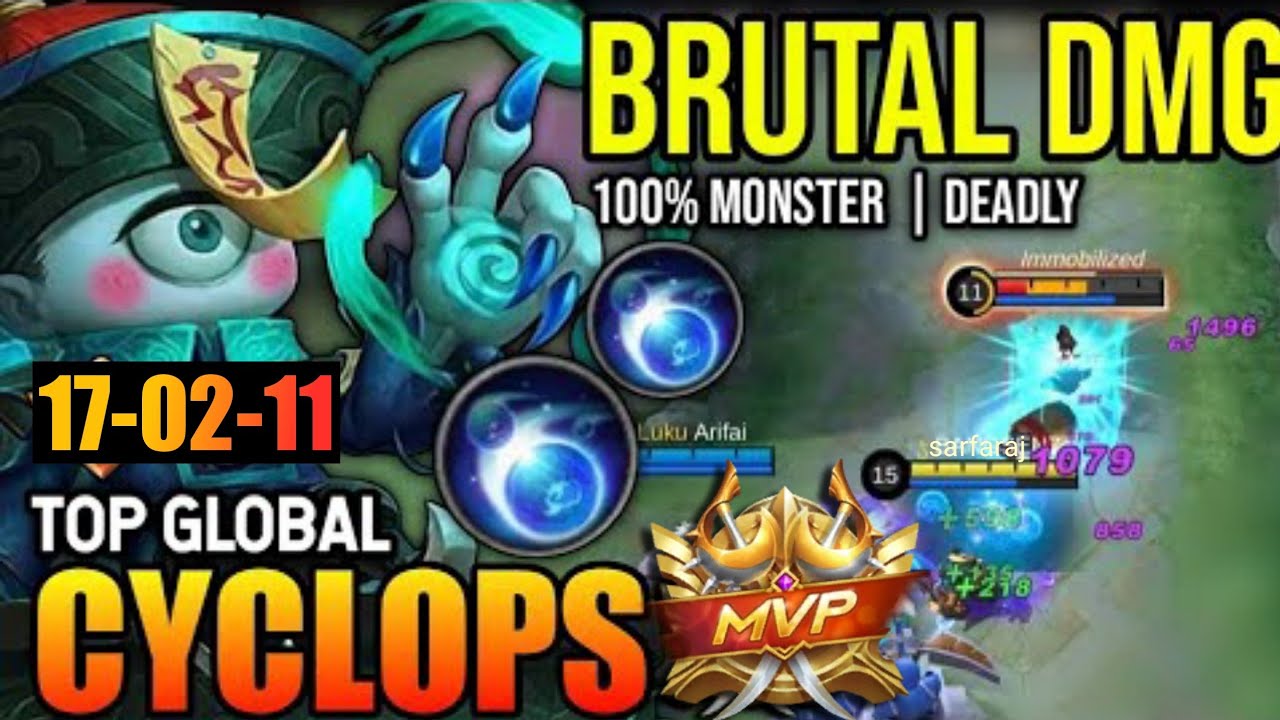 Cyclops MVP Best Build 2023 Unstoppable  - Build Top 1 Global Cyclops ~ Mobile Legends (MLBB)